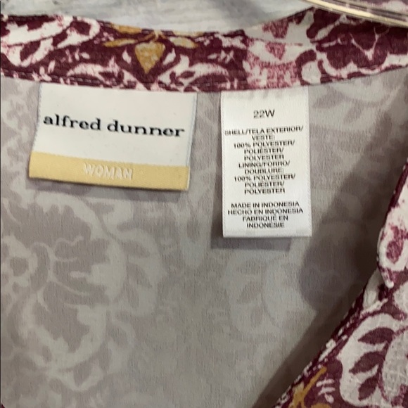 Alfred Dunner plus Size Blouse 22W - Picture 5 of 7